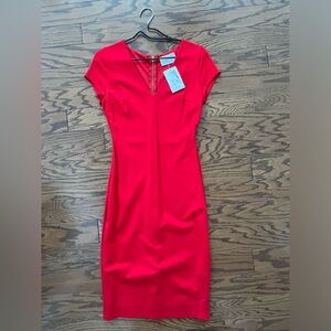 Blush Midi Dress - Red